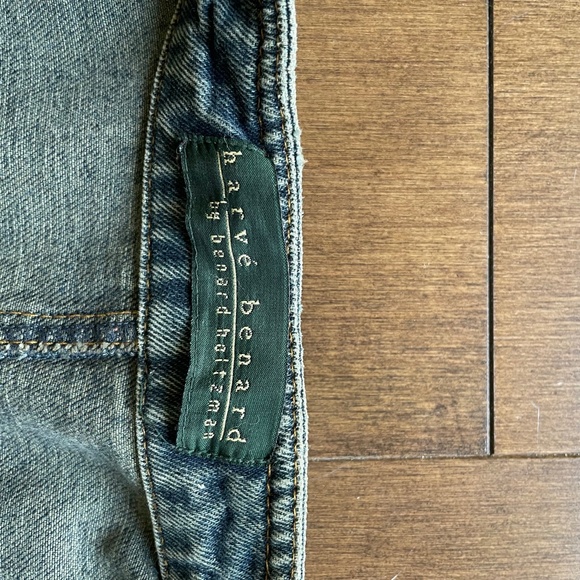 Denim Jacket Waist Length Shoulder Epaulets-  Harve Benard - Picture 2 of 10